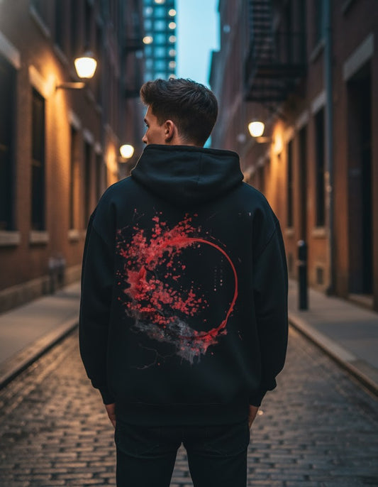 Crimson Halo Heavyweight Hoodie